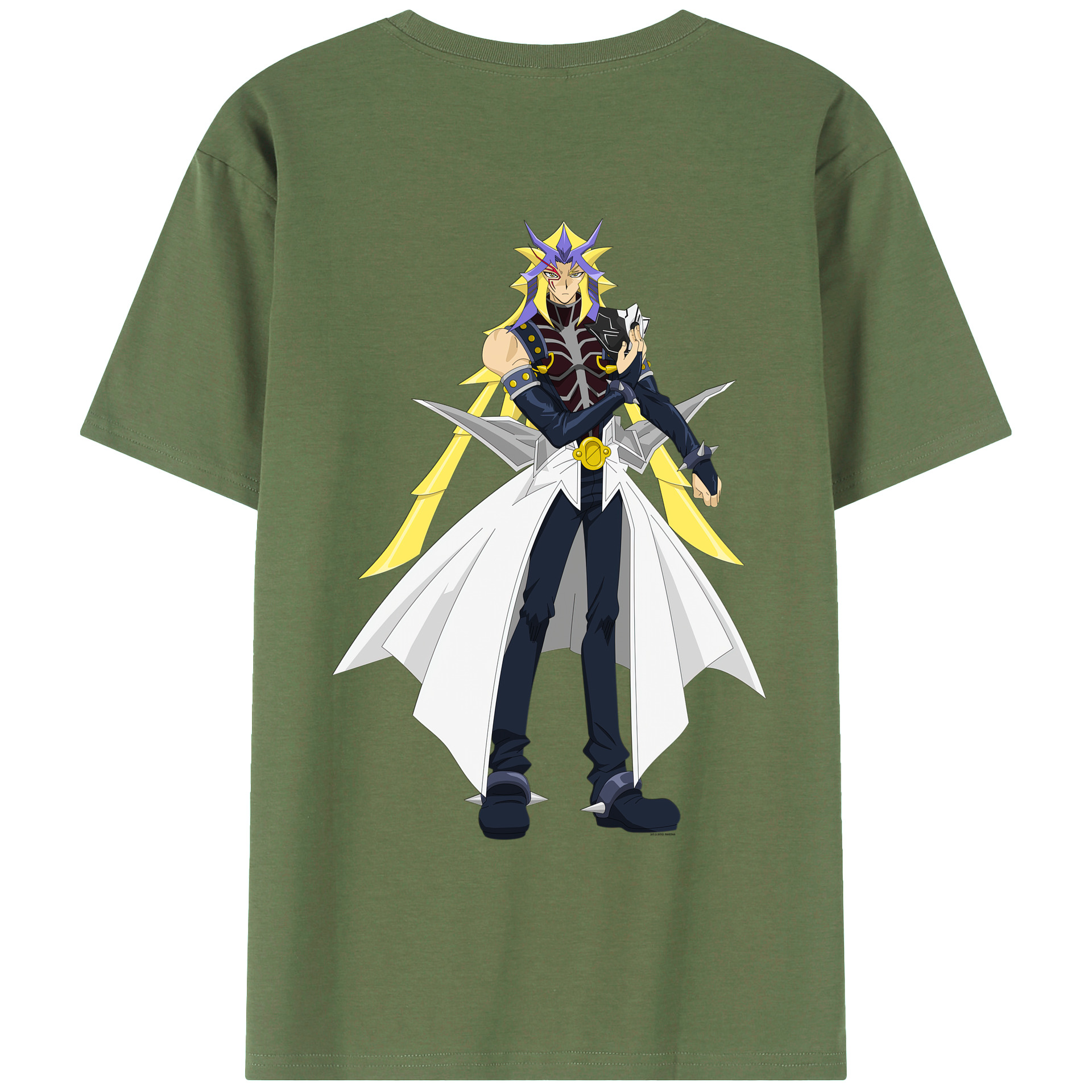 （画像用） 遊☆戯☆王 Yu-Gi-Oh! 綿100％ メンズ半袖Tシャツ（バックプリント） 通気性